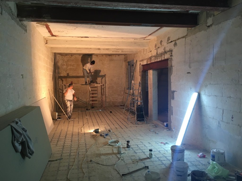 Rohbau, Blick in den hinteren Raum