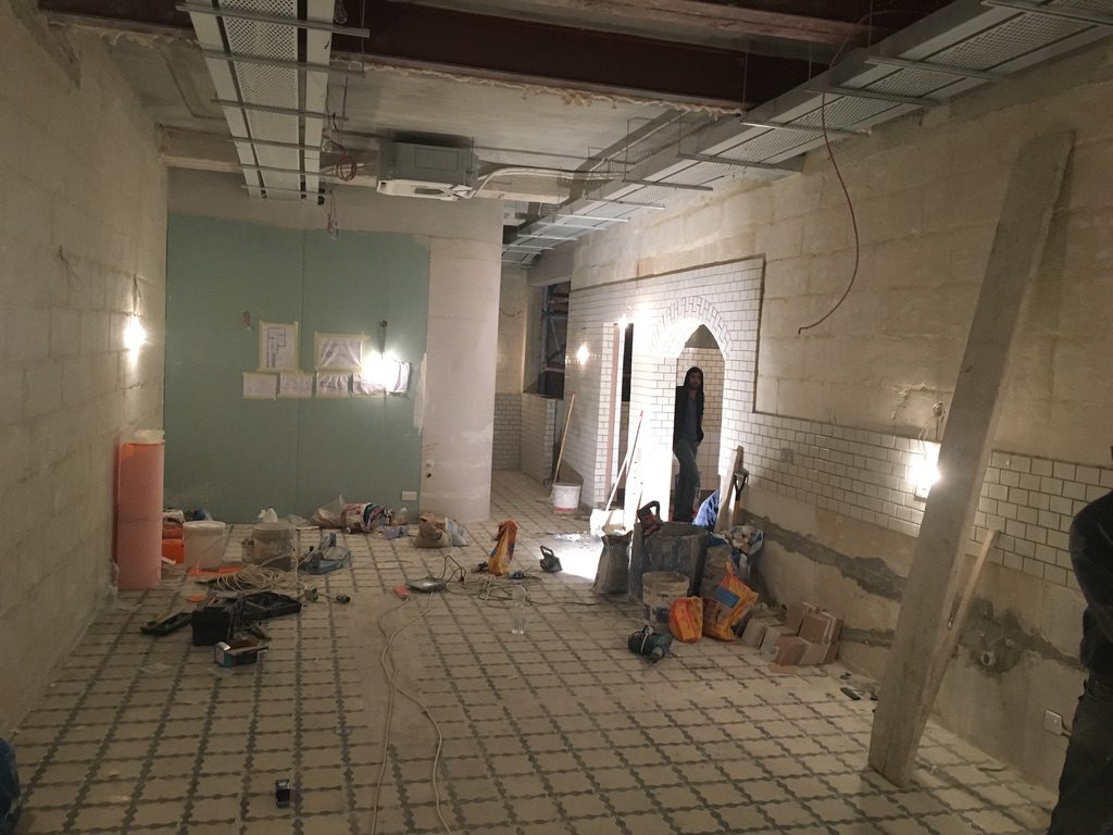 Innenausbau im Fortschritt